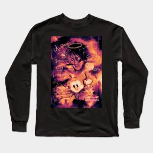 lil peep abstract neon Long Sleeve T-Shirt